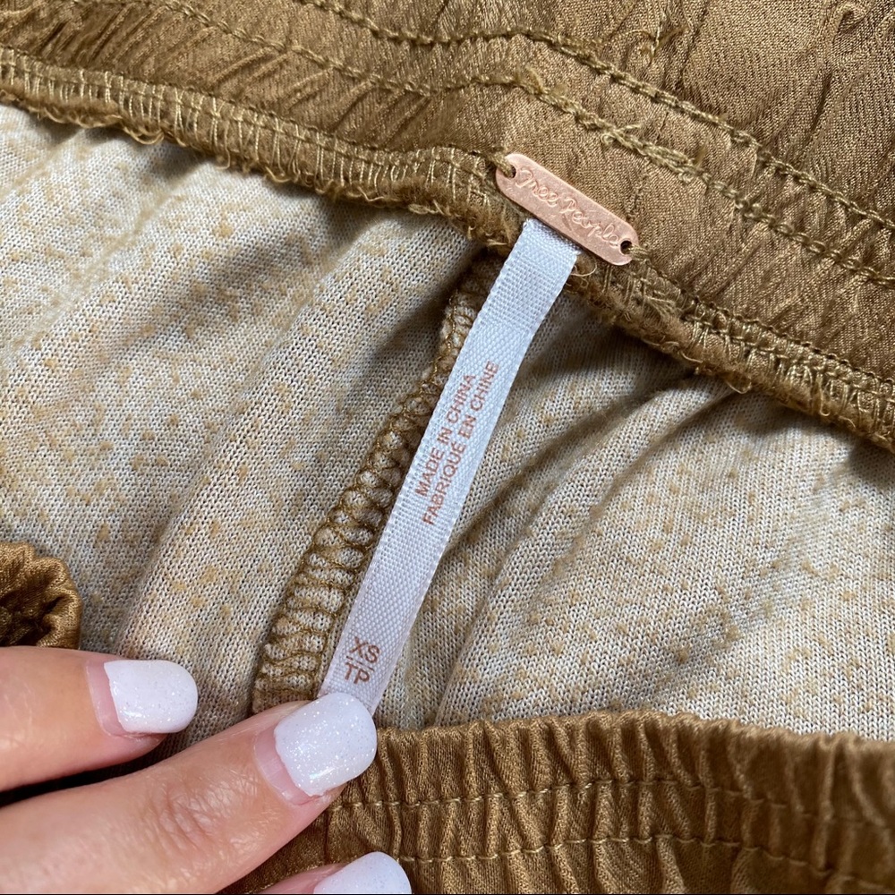 FREE PEOPLE Wide Leg Velour Crushed Velvet Pants - Picture 4 of 6